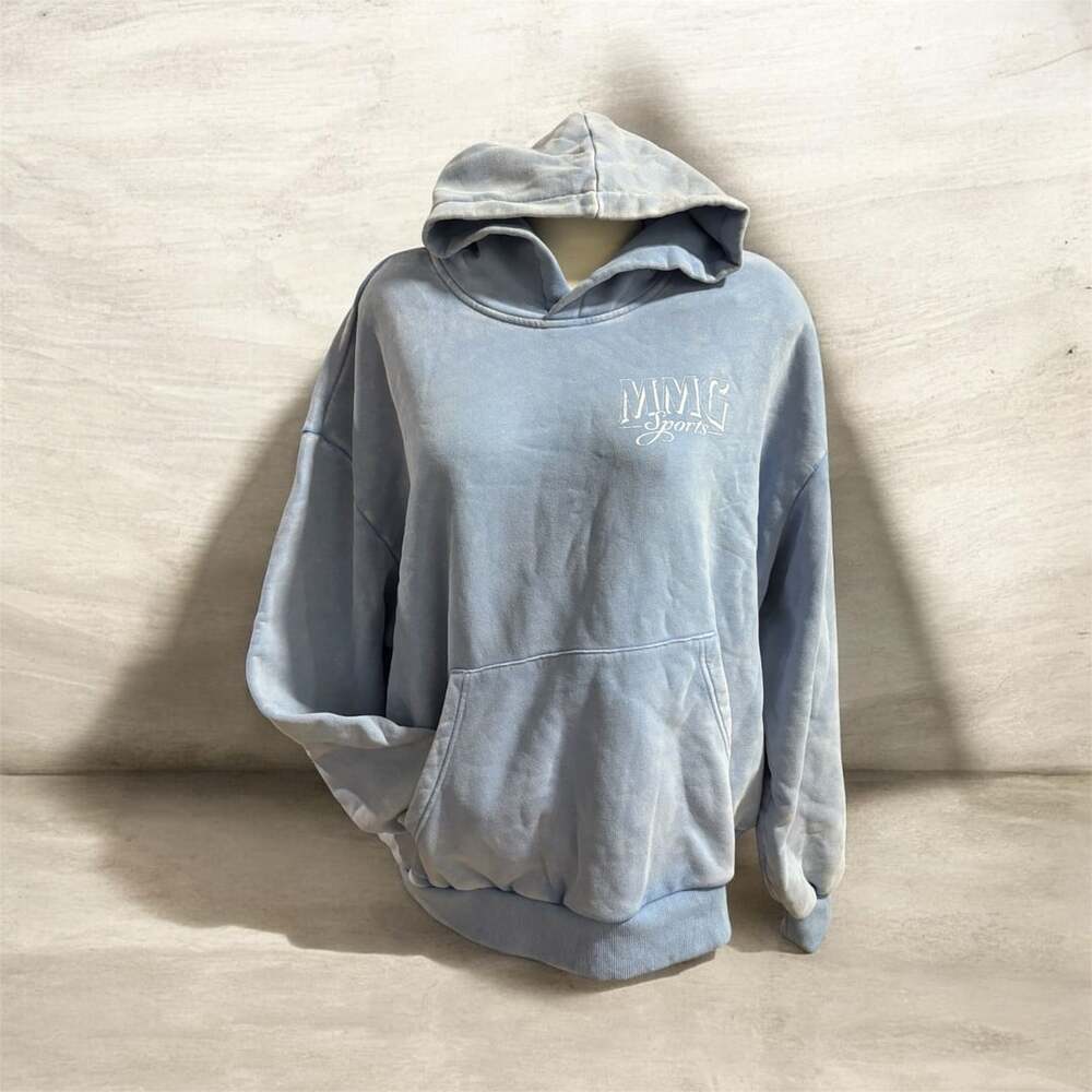 MMG Sports Hoodie Size S Light Blue Graphic Truck